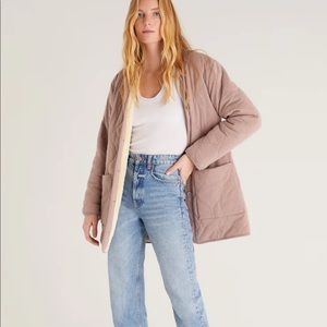 RANA QUILTED REVERSIBLE SHERPA JACKET